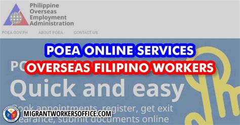 poea cdo online appointment|POEAOnlineServices.
